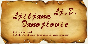 Ljiljana Danojlović vizit kartica
